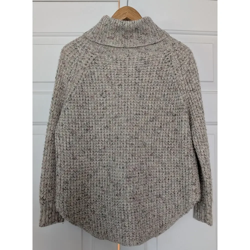 Free People Dylan Knit Neutral Cowl Neck Sweater
